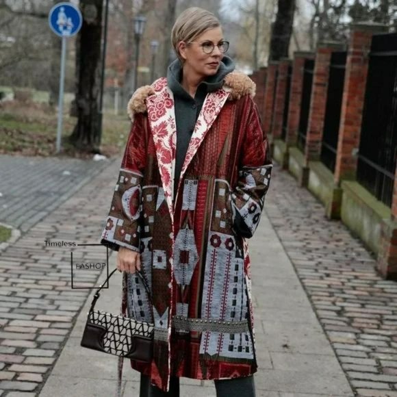 ZARA ATELIER JACQUARD COAT LIMITED EDITION - Picture 4 of 10